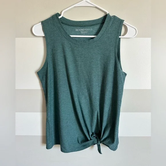 Beyond Yoga All for Ties Tank in teal - Picture 3 of 5